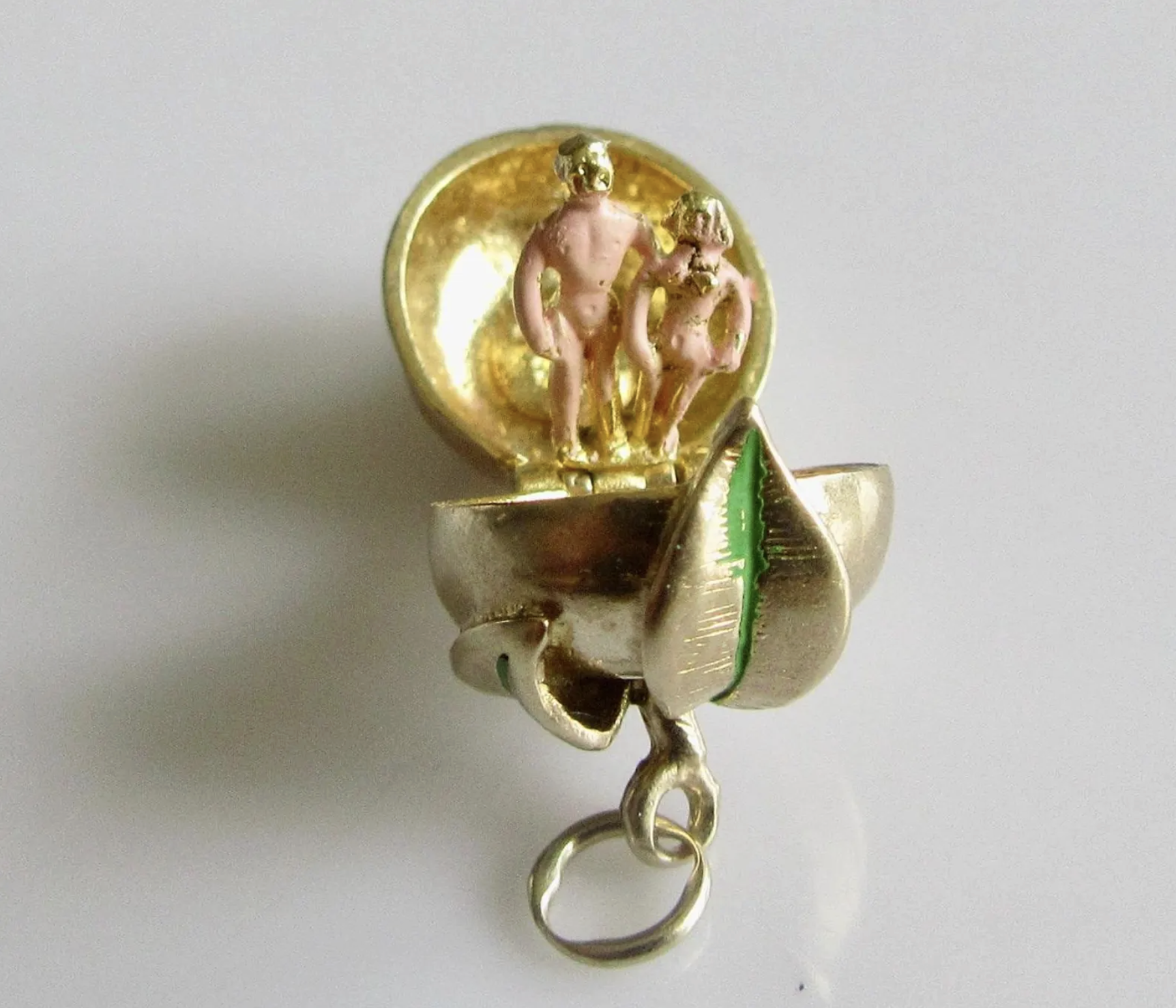 Vintage enamel charms in bright colours