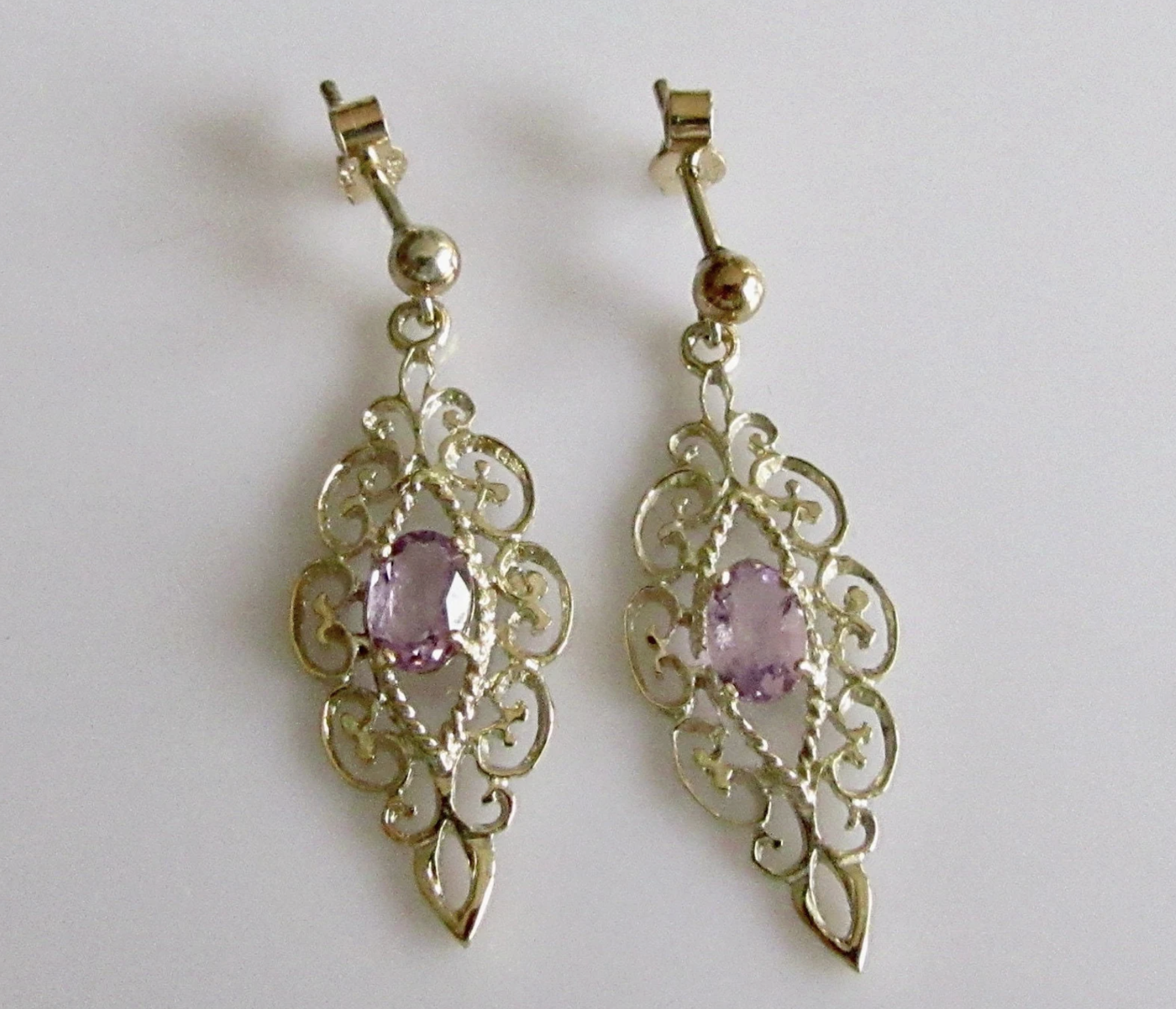 Vintage gold and silver earrings